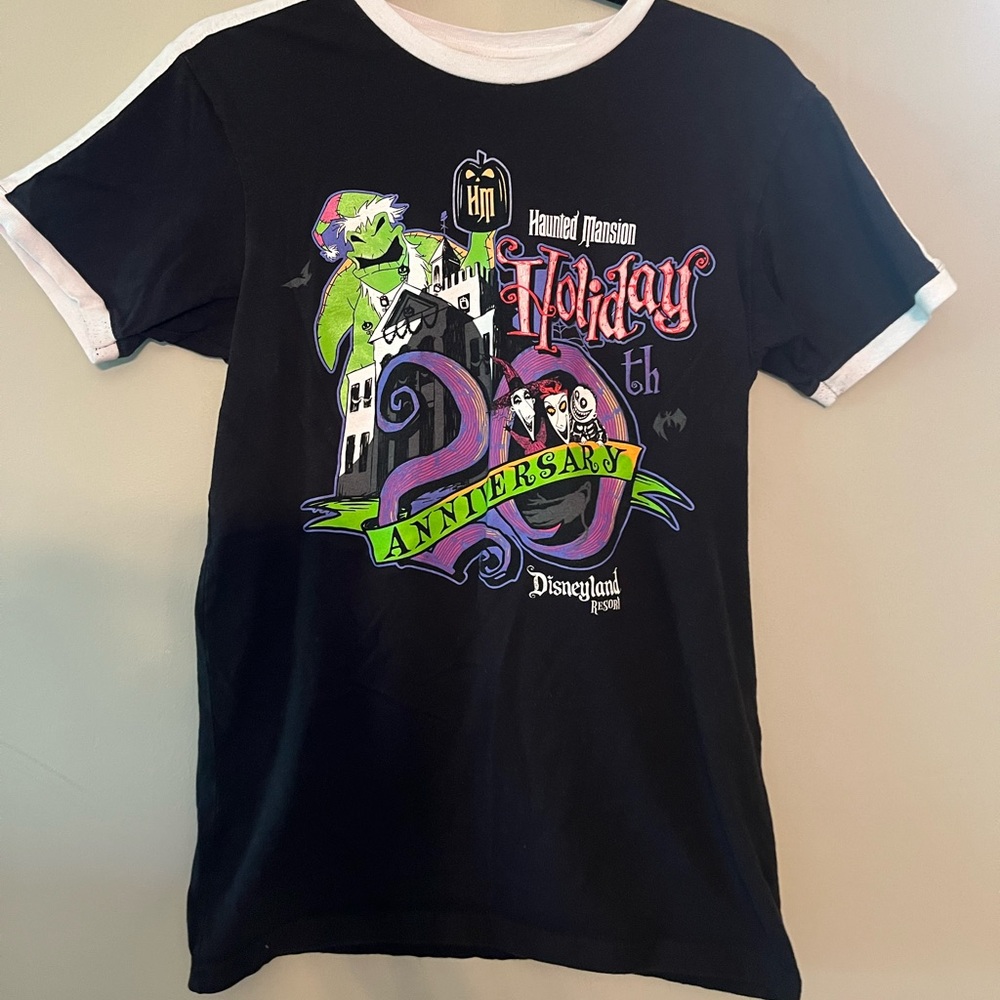 Disneyland Haunted Mansion Holiday 20th Anniversary Shirt Glows In The‎ Dark Sm